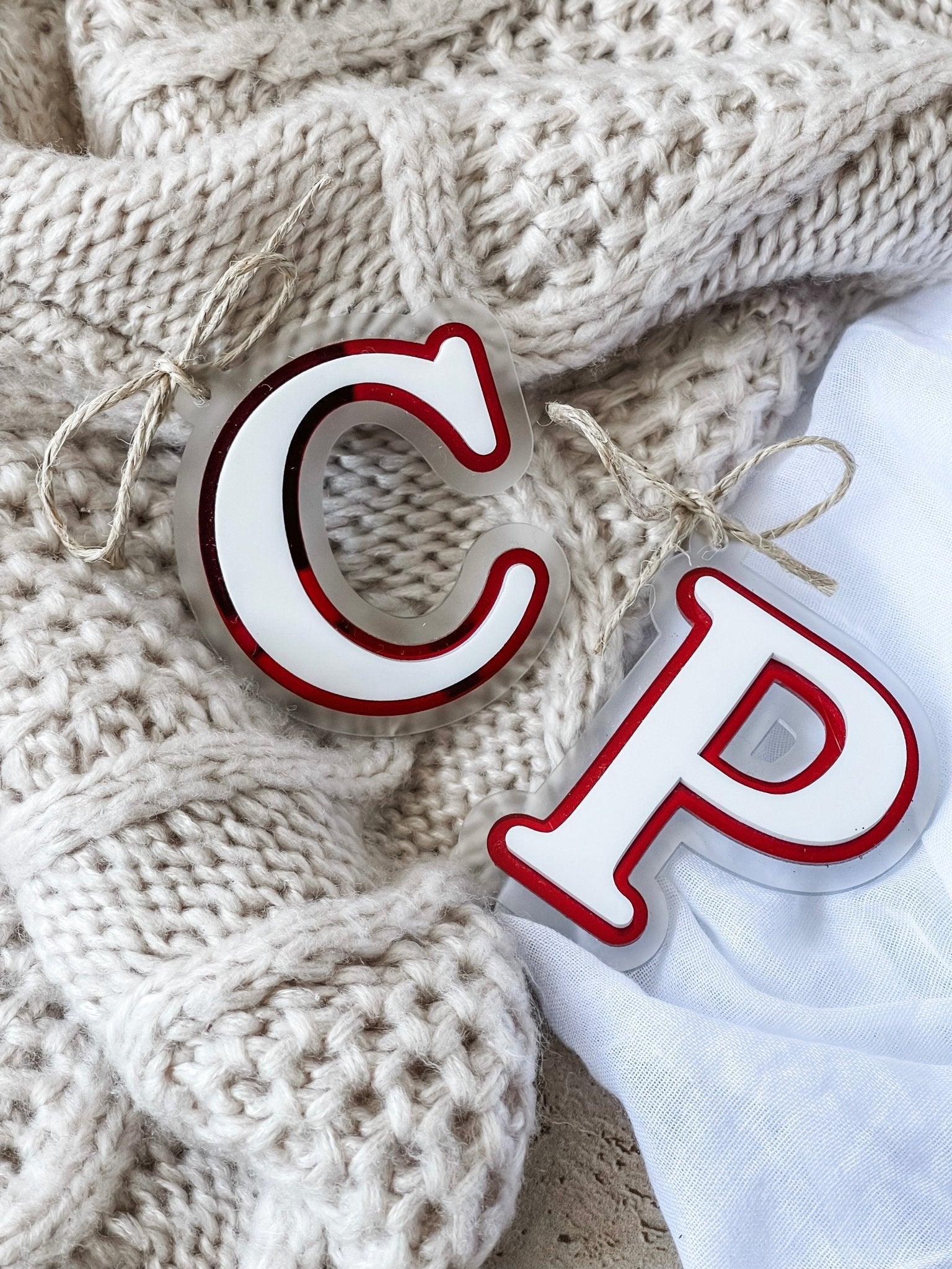 Traditional Triple Layer Letter Ornament - The Humble Gift Co.