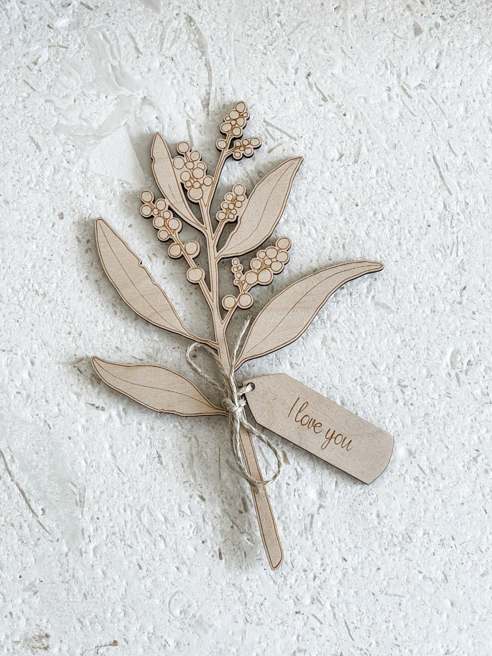 Wattle Branch with Tag - The Humble Gift Co.