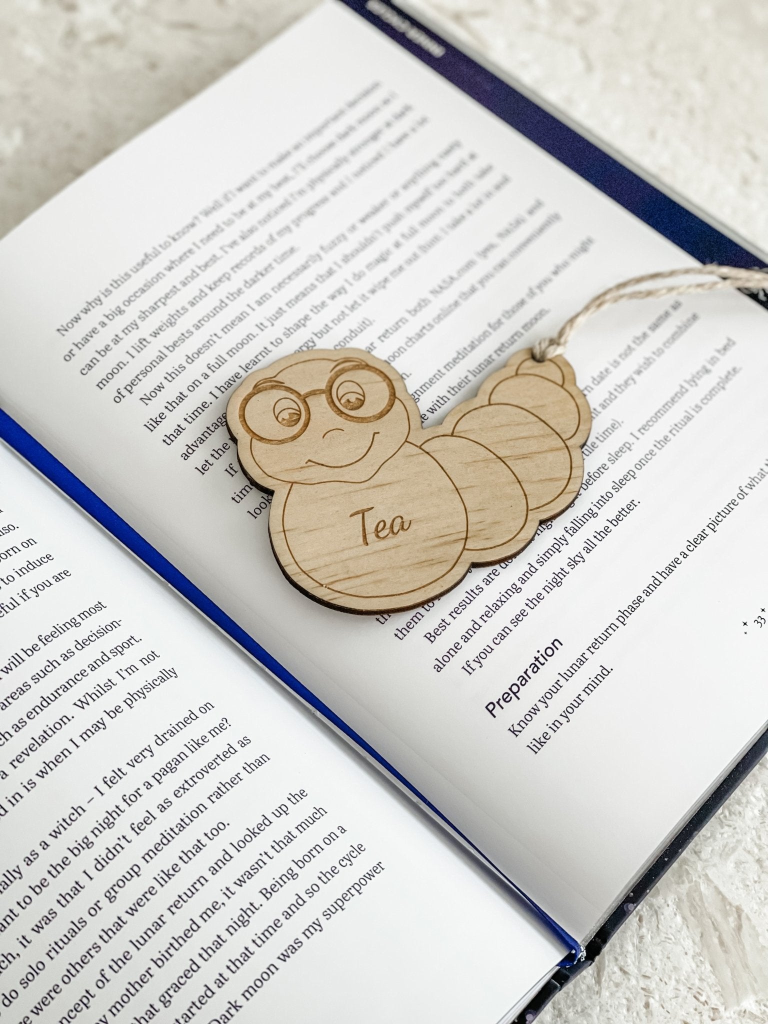 Wooden Bookworm Bookmark - The Humble Gift Co.