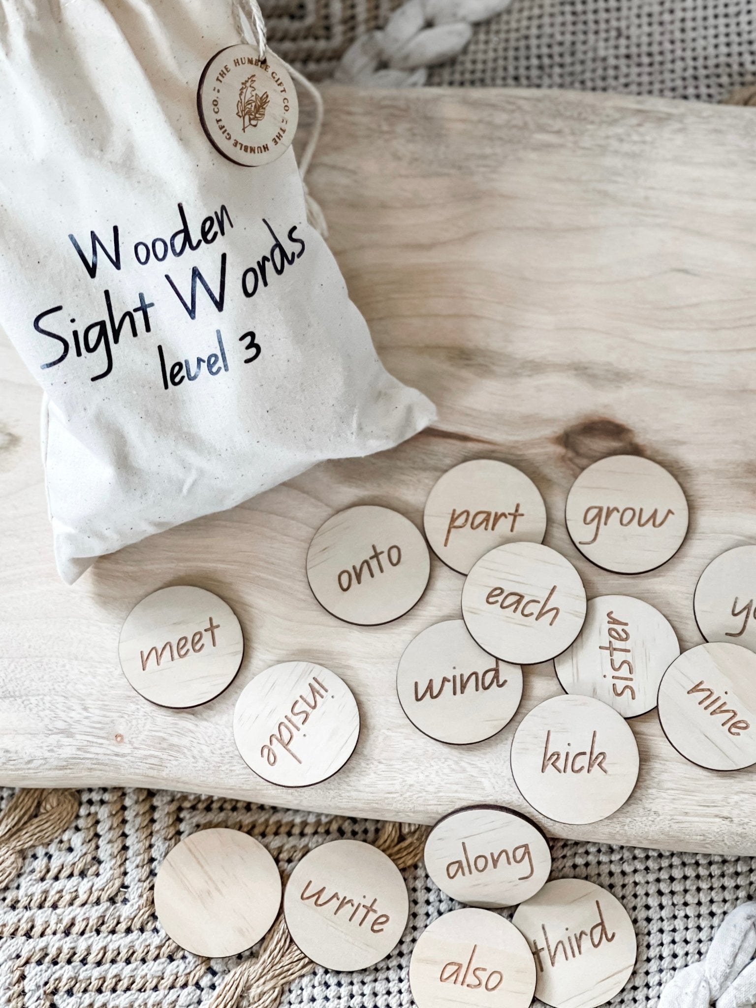 Wooden Sight Words Bundle and Save - The Humble Gift Co.
