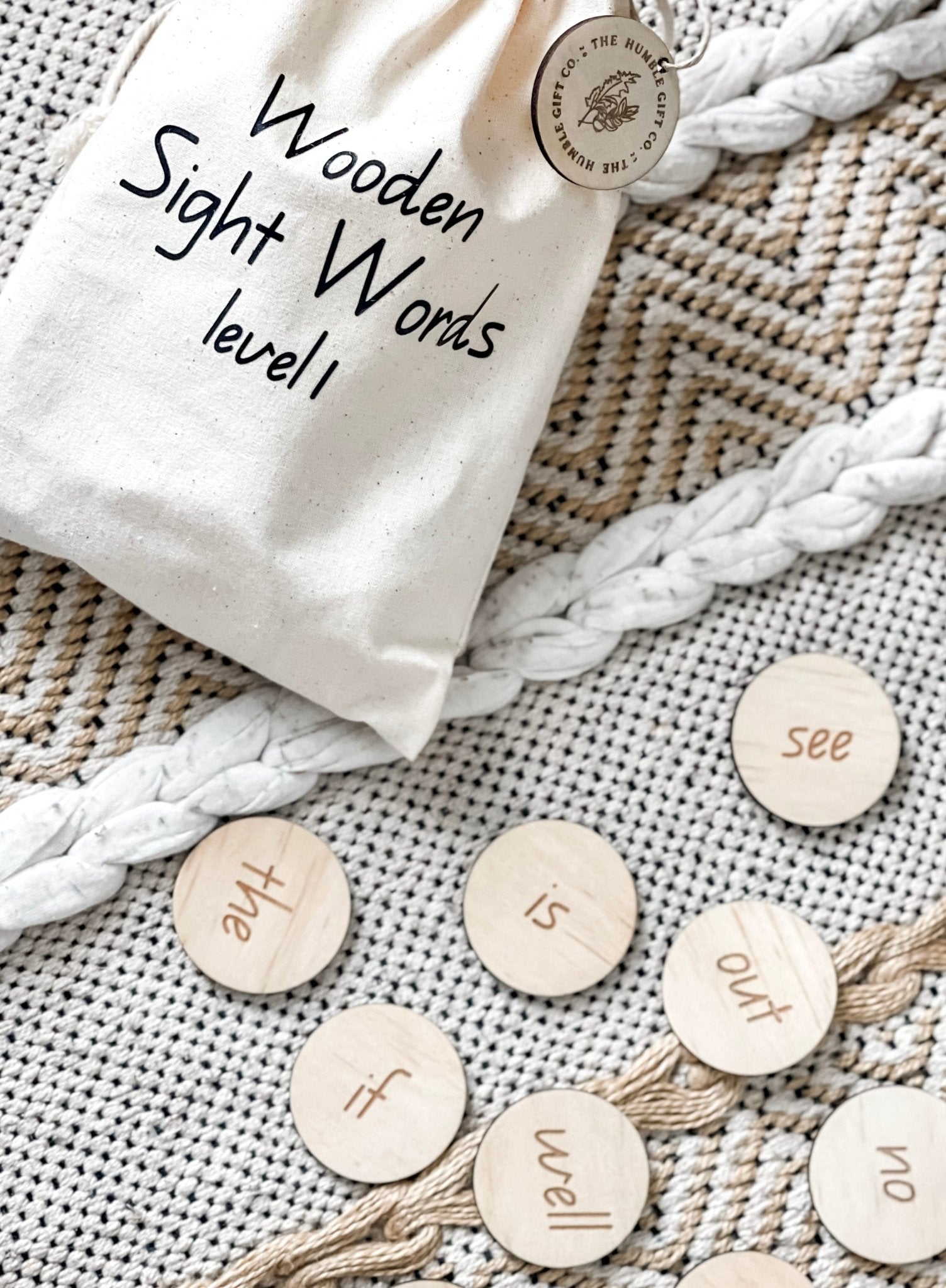 Wooden Sight Words Set - The Humble Gift Co.