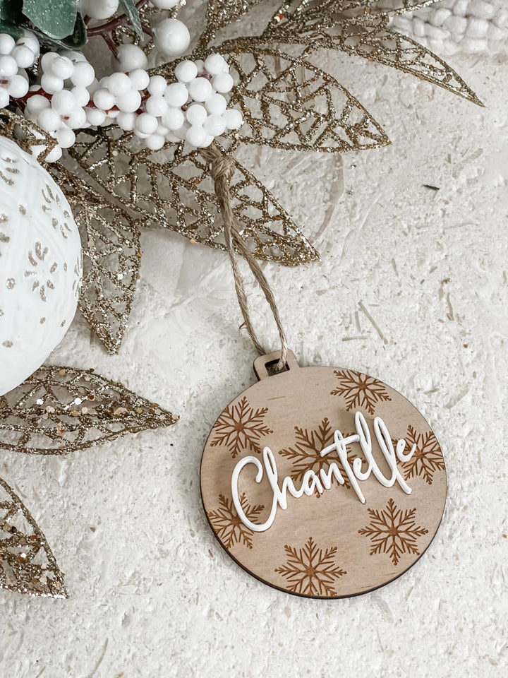 Wooden Snowflake Bauble - The Humble Gift Co.