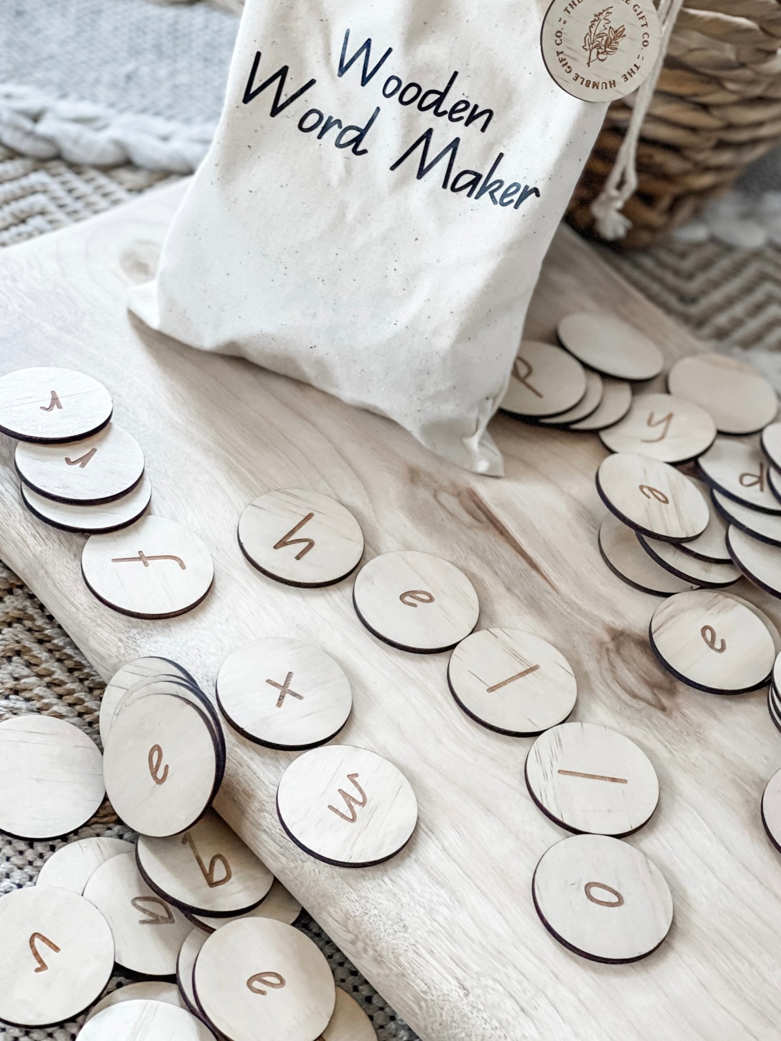 Wooden Word Maker Set - The Humble Gift Co.
